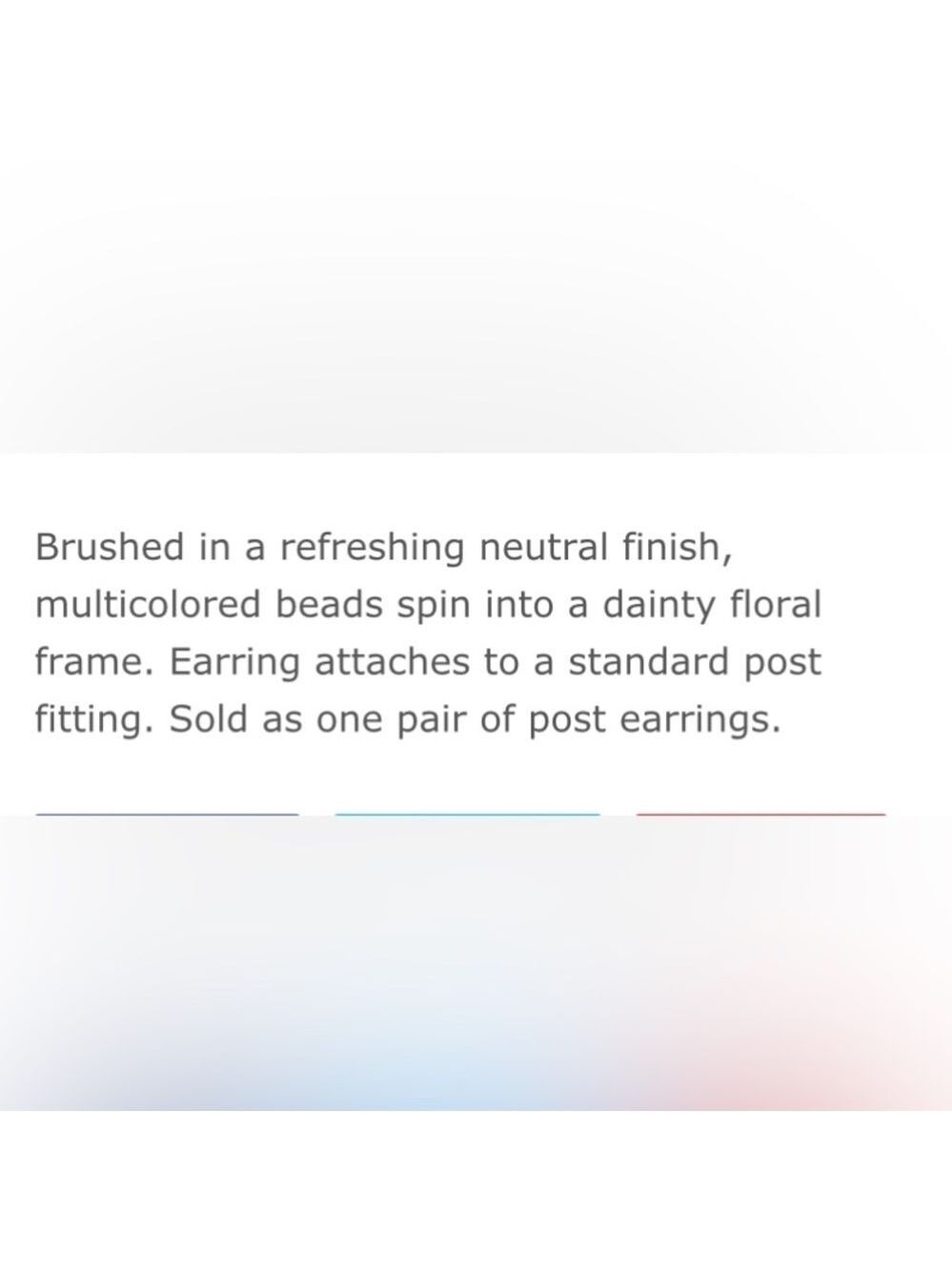 Paparazzi earrings brown tan cream silver beaded circle neutral earth tones NEW - Picture 5 of 6